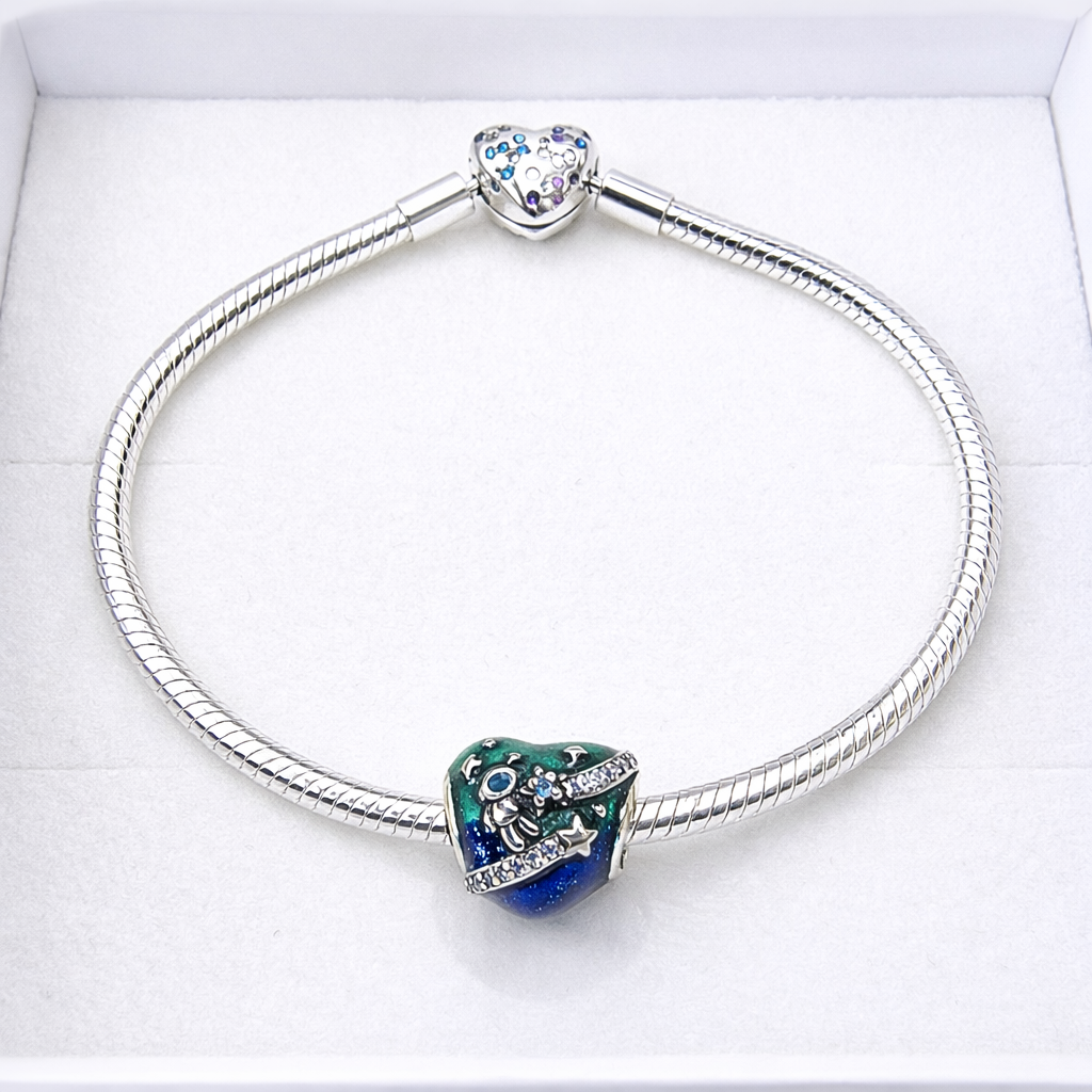 ✨ Charme Etoile et zircon – Bracelet Charms & Compagnie.