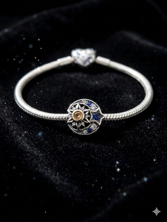 ✨ Charme Etoile lune soleil – Bracelet Charms & Compagnie.