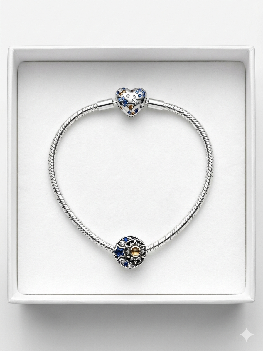 ✨ Charme Etoile lune soleil – Bracelet Charms & Compagnie.