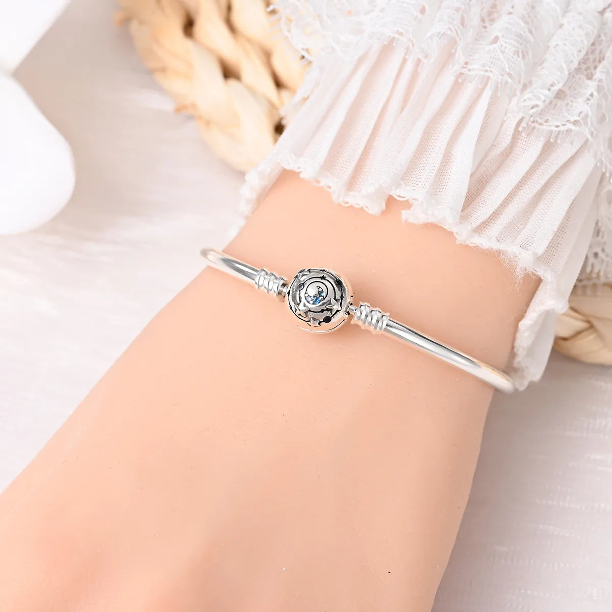 ✨ Bracelet Support Charms – Plaqué Argent