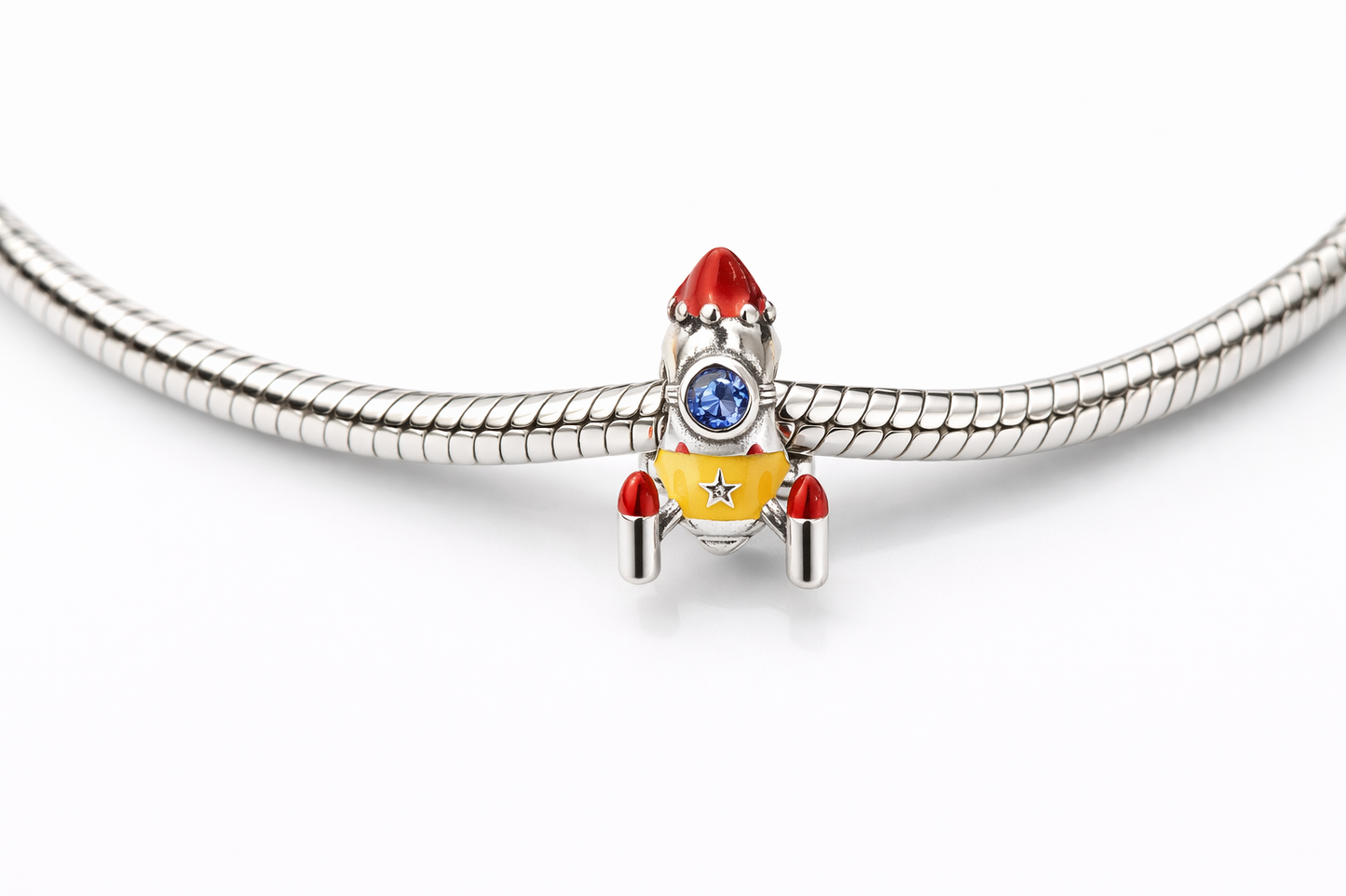 ✨ Charme fusée  sertie   – Bracelet Charms & Compagnie