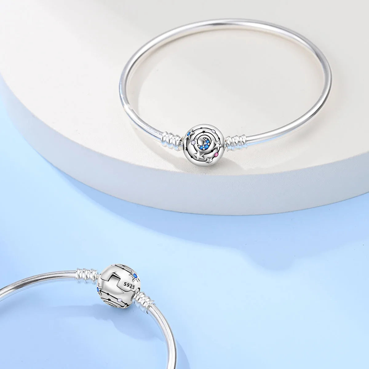✨ Bracelet Support Charms – Plaqué Argent