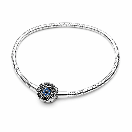 Bracelet Charms Élégance Celtique – Plaqué Argent ✨